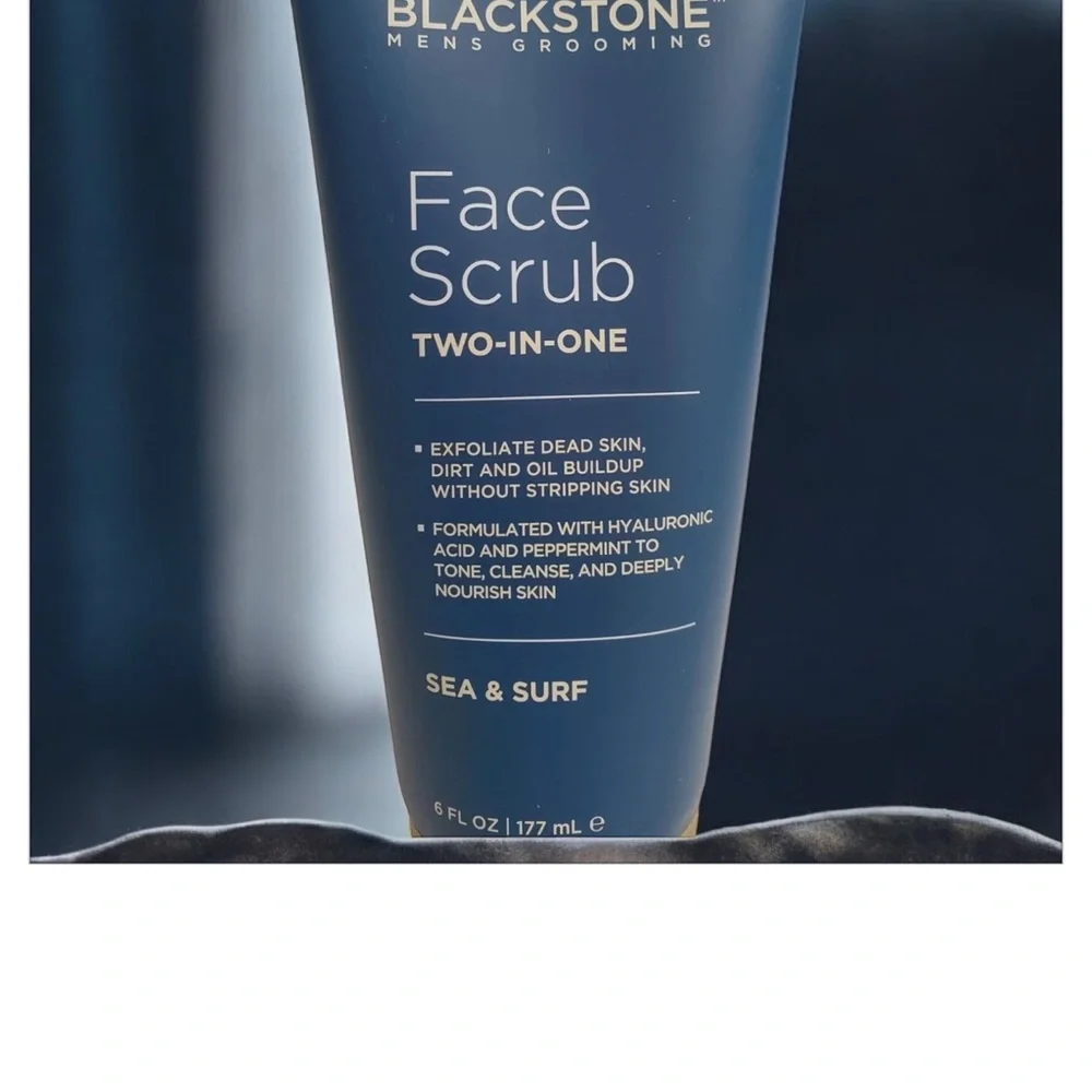 Blackstone Men's Grooming Face Scrub - 2-1 Sea & Surf Made in the 🇺🇸 - Picture 3 of 3
